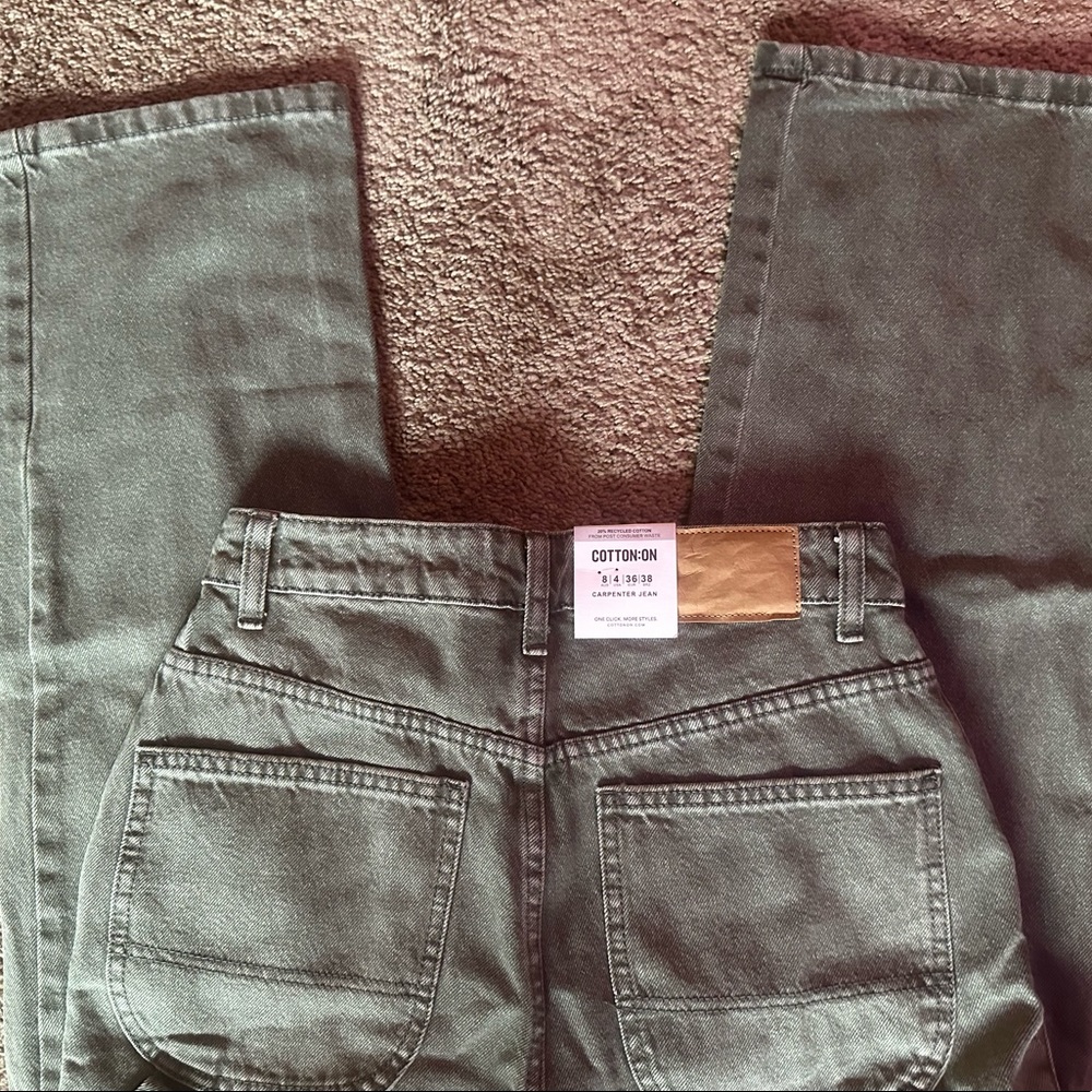 Cotton On Carpenter Jean Green Utility Pant